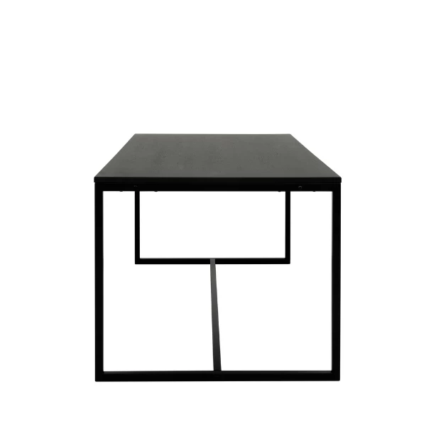 Eettafel Trend 180x90 Cm-zwart Essenhout 5 Eettafel Trend 180x90 Cm-zwart Essenhout - Afbeelding 5