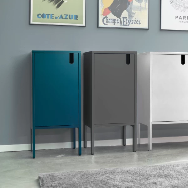 Bijzetkastje Pop-1 Draaideur-blauw 4 Bijzetkastje Pop-1 Draaideur-blauw - Afbeelding 4