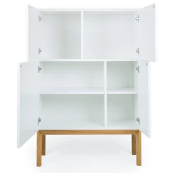 Buffetkast Patch 138 Cm 4 Deuren - Eik/wit 12 Buffetkast Patch 138 Cm 4 Deuren - Eik/wit -Collectie Woonkamermeubels Ontwerp zonder titel 2022 12 16T081325.857 ddb7