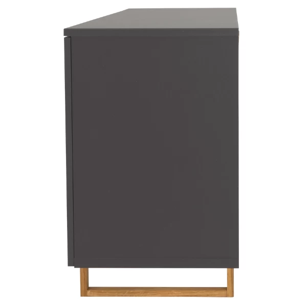 Dressoir Birka Met 2 Deuren En 3 Lades - Eik/antraciet 7 Dressoir Birka Met 2 Deuren En 3 Lades - Eik/antraciet - Afbeelding 7