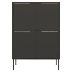 Buffetkast Switch 128 Cm 4 Deuren - Antraciet