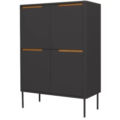 Buffetkast Switch 128 Cm 4 Deuren - Antraciet 13 Buffetkast Switch 128 Cm 4 Deuren - Antraciet -Collectie Woonkamermeubels Ontwerp zonder titel 2022 12 20T155647.027 9006