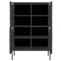 Buffetkast Switch 128 Cm 4 Deuren - Antraciet 11 Buffetkast Switch 128 Cm 4 Deuren - Antraciet -Collectie Woonkamermeubels Ontwerp zonder titel 2022 12 20T155742.842 ed1c