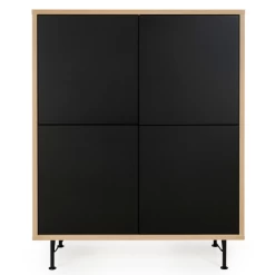 Buffetkast Flow 4 Deuren - Zwart -Collectie Woonkamermeubels Ontwerp zonder titel 2022 12 27T135222.477 7771