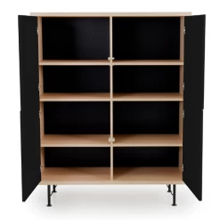 Buffetkast Flow 4 Deuren - Zwart -Collectie Woonkamermeubels Ontwerp zonder titel 2022 12 27T135348.817 7c1c