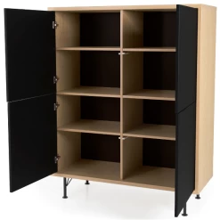 Buffetkast Flow 4 Deuren - Zwart -Collectie Woonkamermeubels Ontwerp zonder titel 2022 12 27T135408.568 775a