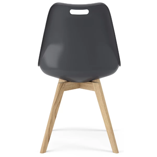 Kuipstoel Blair - Eik/grijs/roze 2 Kuipstoel Blair - Eik/grijs/roze - Afbeelding 2