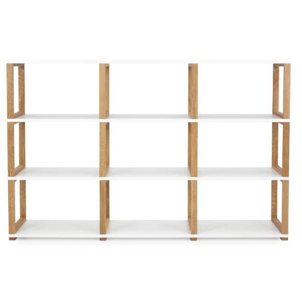 Rek Arte 9 Vakken - Eik/wit 9 Rek Arte 9 Vakken - Eik/wit - Afbeelding 9