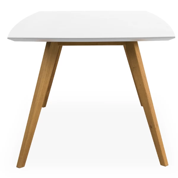 Eettafel Blair 185x95 Cm - Eik/wit 3 Eettafel Blair 185x95 Cm - Eik/wit - Afbeelding 3