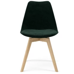 Kuipstoel Lize Velours - Donkergroen