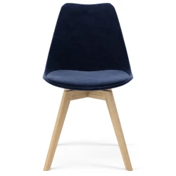 Kuipstoel Lize Velours - Donkerblauw