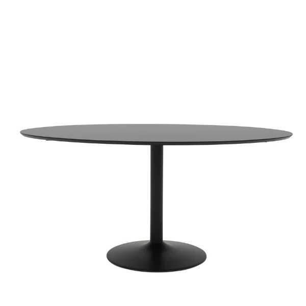 Ovale Eettafel Harmony 160x110 Cm-zwart 7 Ovale Eettafel Harmony 160x110 Cm-zwart - Afbeelding 7