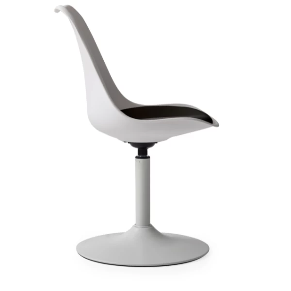 Draaistoel Vive - Wit/zwart 2 Draaistoel Vive - Wit/zwart - Afbeelding 2