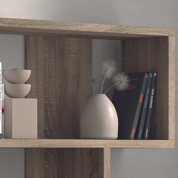 Roomdivider Divine-sonoma Eik 5 Roomdivider Divine-sonoma Eik - Afbeelding 5