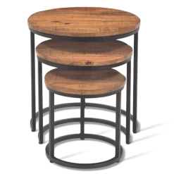 Set Van 3 Salontafels Amana Ø 45 Cm-magnoliahout -Collectie Woonkamermeubels Ontwerp zonder titel 2023 01 18T090327.462 beac