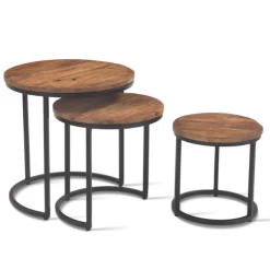 Set Van 3 Salontafels Amana Ø 45 Cm-magnoliahout -Collectie Woonkamermeubels Ontwerp zonder titel 2023 01 18T090519.064 c9a2