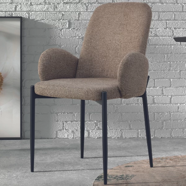 Eetkamerstoel Betsy-zandkleur 1 Eetkamerstoel Betsy-zandkleur