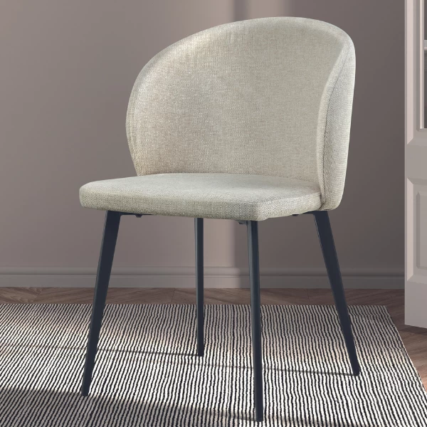 Eetkamerstoel Tilly-beige 1 Eetkamerstoel Tilly-beige