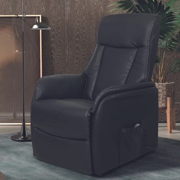 Elektrische Relaxfauteuil Miranda-zwart 1 Elektrische Relaxfauteuil Miranda-zwart