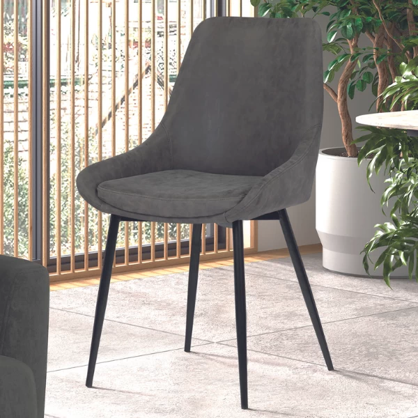 Eetkamerstoel Mirano-lichtgrijs 1 Eetkamerstoel Mirano-lichtgrijs