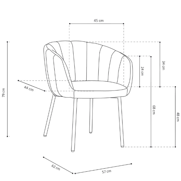 Eetkamerstoel Sill-rood 2 Eetkamerstoel Sill-rood - Afbeelding 2