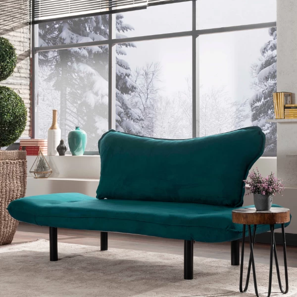 Bank Met 2 Zitplaatsen | Comfort En Design | Metalen Frame | Gemakkelijk Schoon Te Maken Stof 3 Bank Met 2 Zitplaatsen | Comfort En Design | Metalen Frame | Gemakkelijk Schoon Te Maken Stof - Afbeelding 3