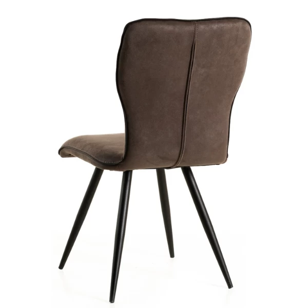 Eetkamerstoel Ludo - Grijs 2 Eetkamerstoel Ludo - Grijs - Afbeelding 2