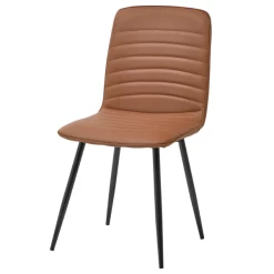 Eetkamerstoel Maddie Kunstleer - Cognac