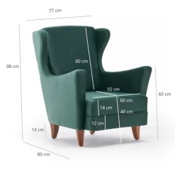 Stijlvolle En Comfortabele Vleugelstoel | Modern Ontwerp | Beukenhouten Frame | Groen 9 Stijlvolle En Comfortabele Vleugelstoel | Modern Ontwerp | Beukenhouten Frame | Groen -Collectie Woonkamermeubels Ontwerp zonder titel 2023 01 31T093104.807 8bbf