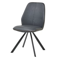 Eetkamerstoel Gemini - Blauw/bruin