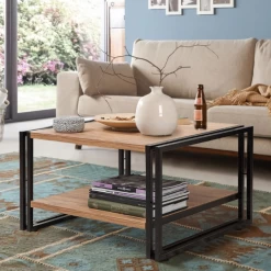 Salontafel Rani 70 Cm-Atlantische Pijnboom/zwart