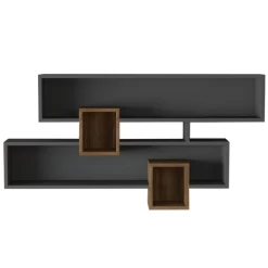 Wandplank Georgina-antraciet/walnoot -Collectie Woonkamermeubels Ontwerp zonder titel 2023 02 06T140716.589 0fa3