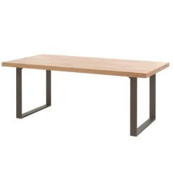 Eettafel Chenice 170x90cm - Eikenhout/zwart