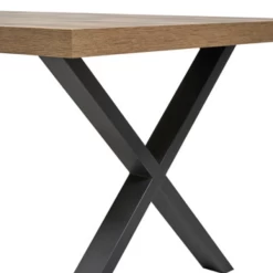 Eettafel Orla 200cm Met X-poten - Mangohout/zwart -Collectie Woonkamermeubels Ontwerp zonder titel 2023 02 09T120049.260 509d