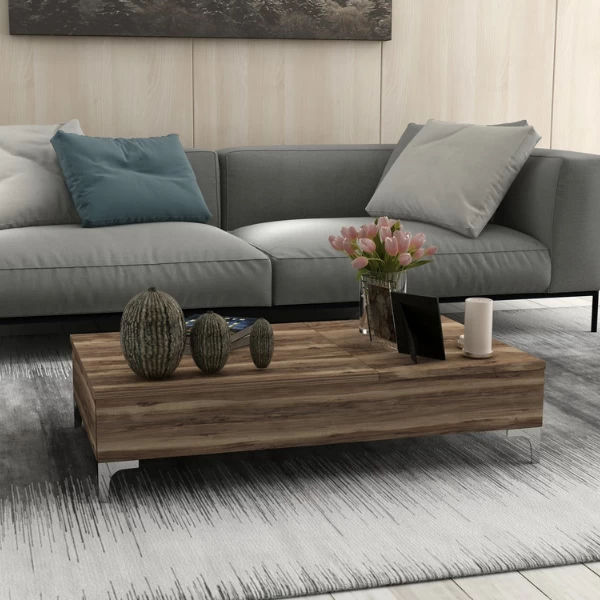 Salontafel Gabrielle-walnoot 2 Salontafel Gabrielle-walnoot - Afbeelding 2