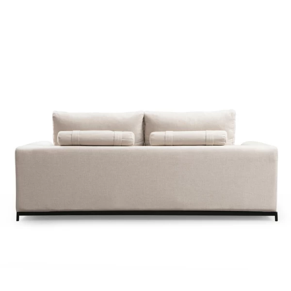 Comfortabele 2-zitsbank Met Beukenhouten Frame En Beige Polyester Stof 6 Comfortabele 2-zitsbank Met Beukenhouten Frame En Beige Polyester Stof - Afbeelding 6