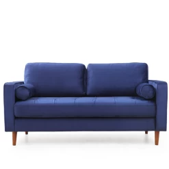 Comfortabele En Stijlvolle 2-zitsbank | Beukenhouten Frame | 100% Polyester Stof | Marineblauw -Collectie Woonkamermeubels Ontwerp zonder titel 2023 02 24T132555.371 5797