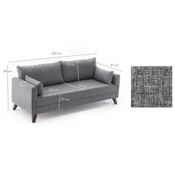 Comfortabele 3-zitsbank In Grijs: Stijlvol Ontwerp En Gemakkelijk Te Reinigen Stof -Collectie Woonkamermeubels Ontwerp zonder titel 2023 02 27T103319.008 1e10