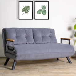 Slaapbank Angela 2 Personen-grijs