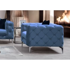 Stijlvolle Wing Chair | Modern Ontwerp | Comfortabel En Draagbaar | Blauwe Kleur -Collectie Woonkamermeubels Ontwerp zonder titel 2023 02 28T145234.337 4383
