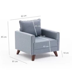 Balcab Home 1-Seat Sofa | 100% Polyester -Collectie Woonkamermeubels Ontwerp zonder titel 2023 03 02T162146.274 22d2
