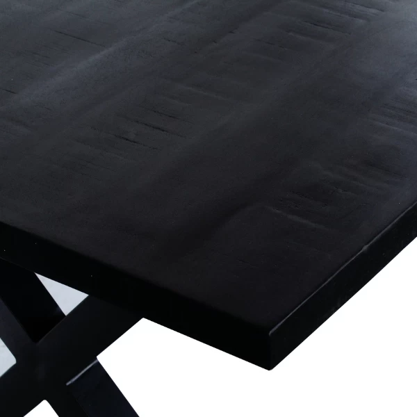 Eettafel Leena 200 X 100 Cm-zwart 5 Eettafel Leena 200 X 100 Cm-zwart - Afbeelding 5