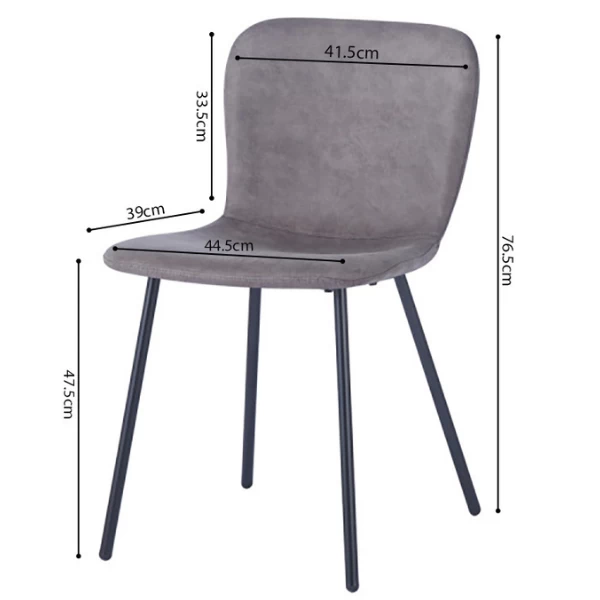 Eetkamerstoel Suzanna-taupe 2 Eetkamerstoel Suzanna-taupe - Afbeelding 2