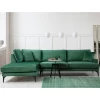 Comfortabele En Stijlvolle Hoekbank | Frame Van Beukenhout/spaanplaat | Stof Van 100% Polyester | Groene Kleur
