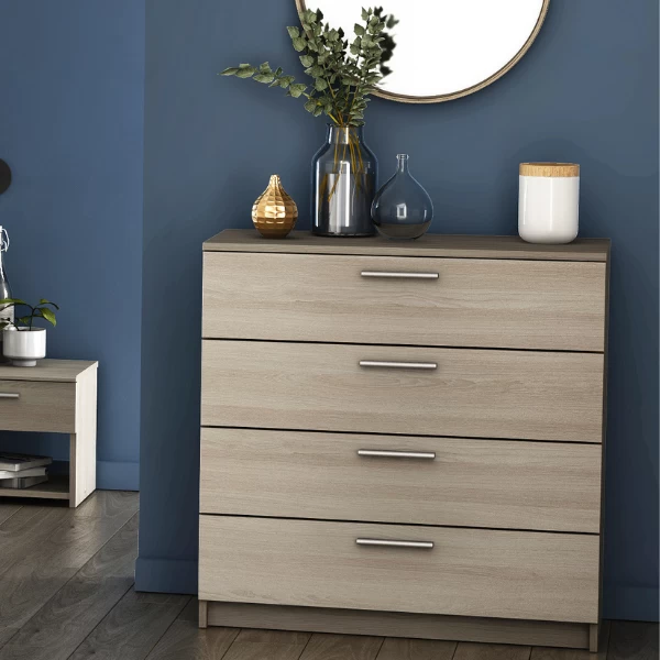 Ladekast Prya 4 Lades-Shannon Eik 1 Ladekast Prya 4 Lades-Shannon Eik