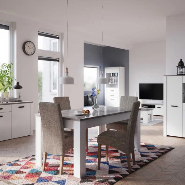 Eetkamerstoel Sander-beige Mêlee Stof 3 Eetkamerstoel Sander-beige Mêlee Stof - Afbeelding 3