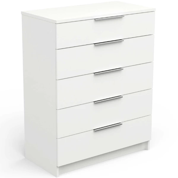 Ladekast Siebert 5 Lades-mat Wit 9 Ladekast Siebert 5 Lades-mat Wit - Afbeelding 9