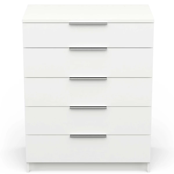 Ladekast Siebert 5 Lades-mat Wit 8 Ladekast Siebert 5 Lades-mat Wit - Afbeelding 8