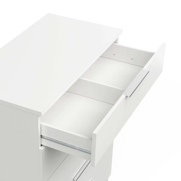 Ladekast Siebert 5 Lades-mat Wit 2 Ladekast Siebert 5 Lades-mat Wit - Afbeelding 2