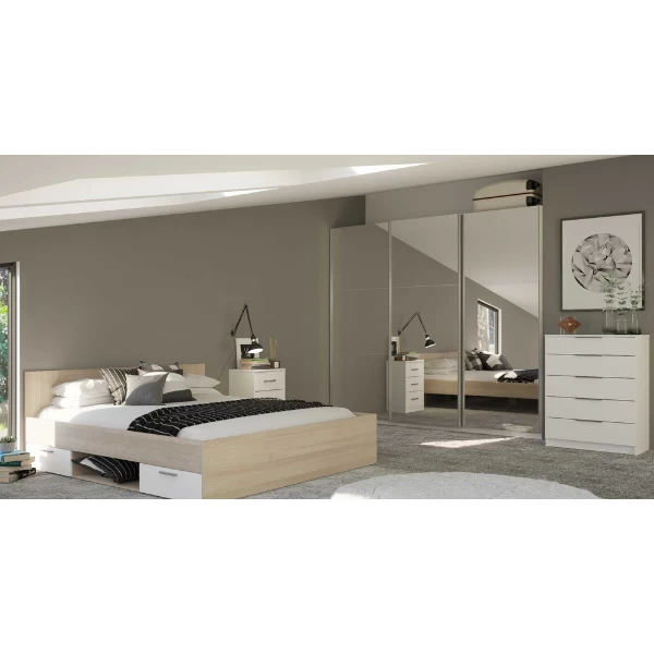 Ladekast Siebert 5 Lades-mat Wit 3 Ladekast Siebert 5 Lades-mat Wit - Afbeelding 3